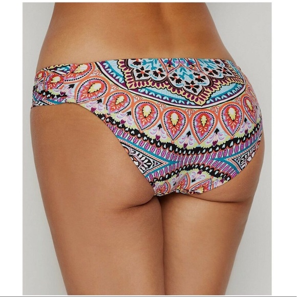 Kenneth Cole Ruched Paisley Bikini Bottom - Picture 2 of 10